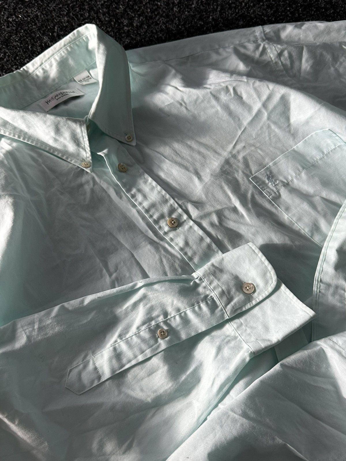 Yves Saint Laurent VNTG🚨Yves Saint Laurent MINT COTTON shirt YSL rare OLD MONEY Size US XL / EU 56 / 4 - 8 Thumbnail