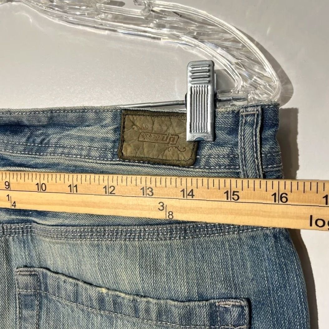 Vintage Urban Up Jeans Slim Straight Denim Blue 32x30 Mens Regular 5-Pocket Cotton Zip Button Size US 32 / EU 48 - 5 Thumbnail