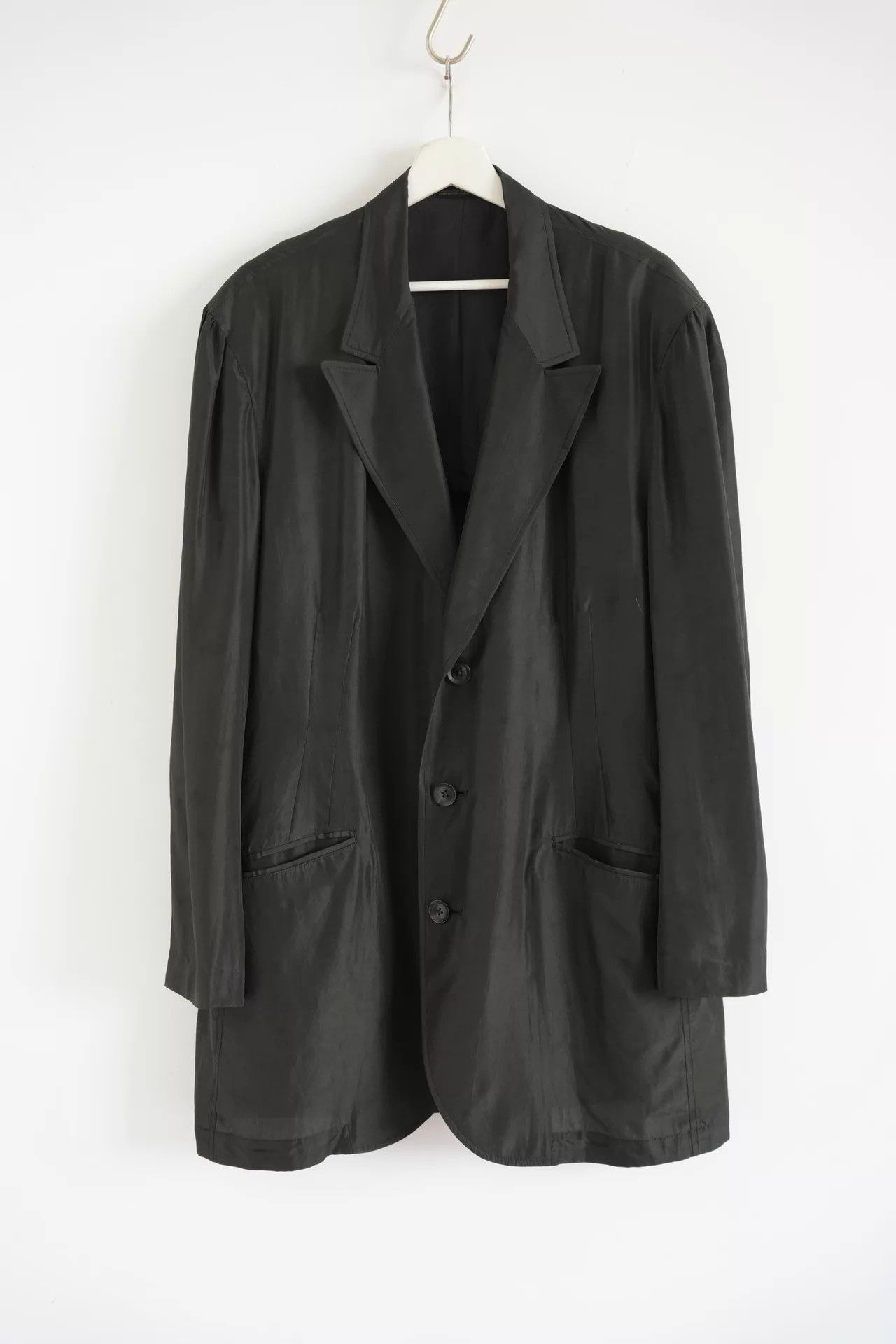 Yohji Yamamoto Yohji Yamamoto 18SS Uchida Suzume Silk Blazer Size US L / EU 52-54 / 3 - 2 Thumbnail