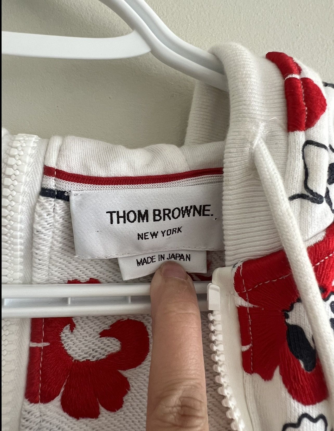Thom Browne BNWT THOM BROWNE FLORAL ZIP HOODIE Size US XS / EU 42 / 0 - 5 Thumbnail