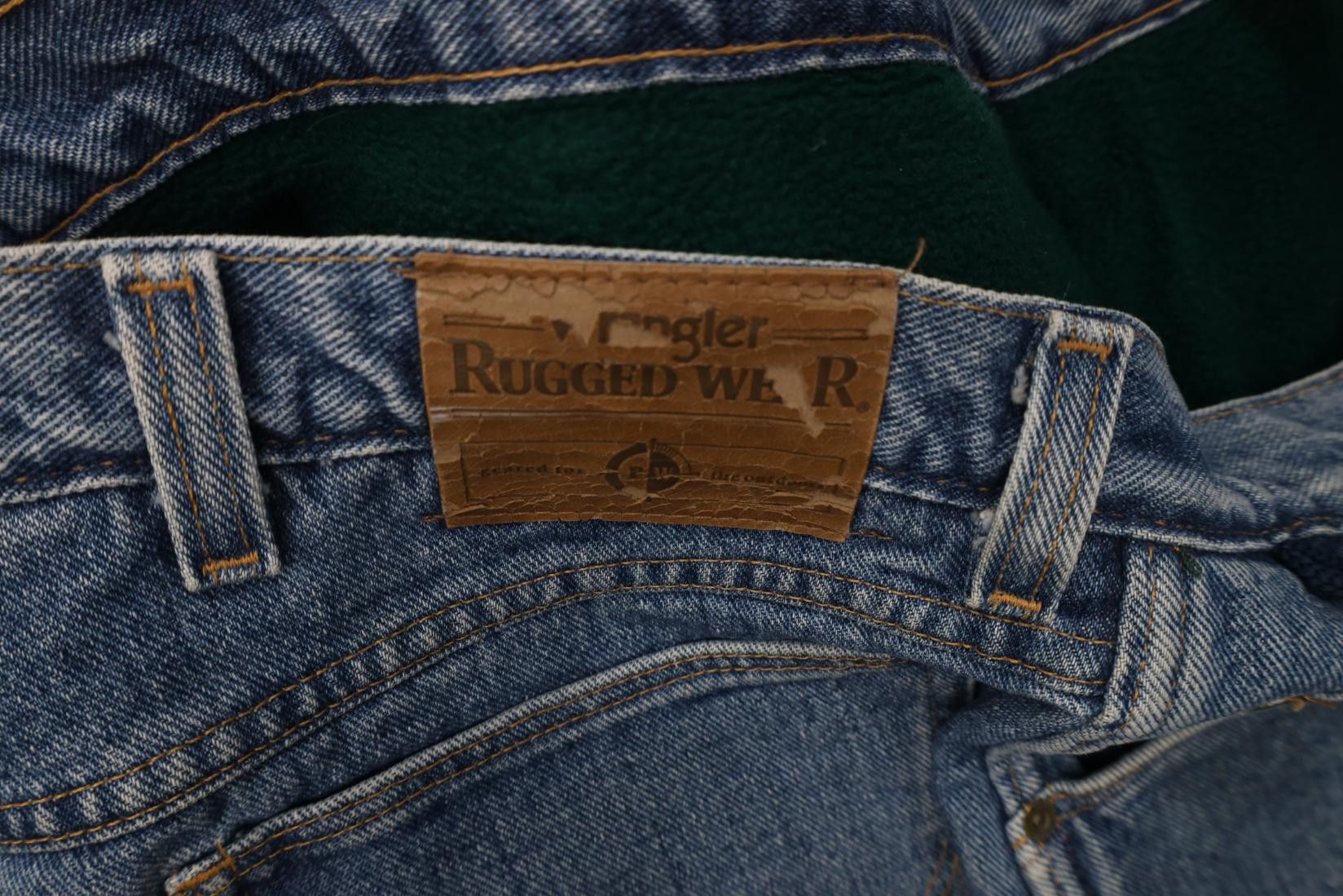 Wrangler Vintage Wrangler Fleece Lined Wide Leg Denim Jeans Blue Size US 44 / EU 60 - 11 Thumbnail