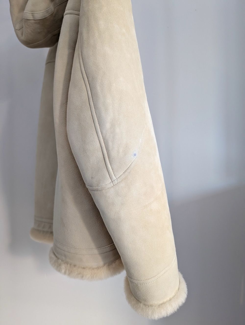 Stone Island $6K FULL SHEARLING SUEDE SHEEPSKIN LEATHER HOODED JACKET Size US L / EU 52-54 / 3 - 12 Thumbnail