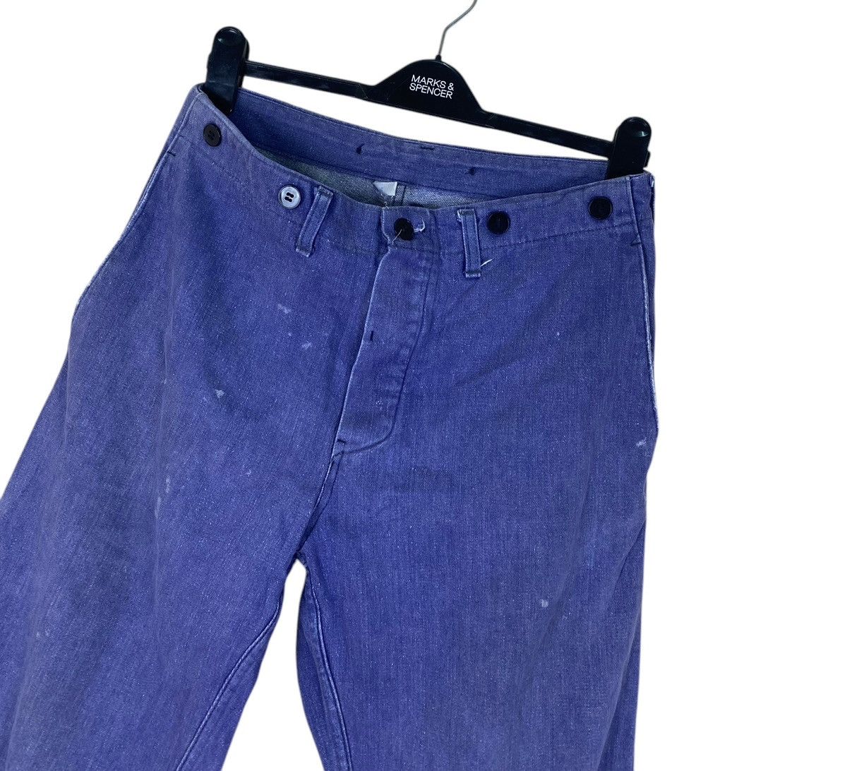 Le Laboureur × Vintage Vintage Veb Wattana Workwear Paint Splash Pants Size US 31 - 4 Thumbnail
