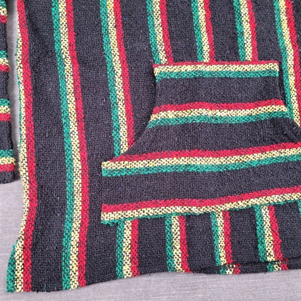 Sunspel Sunspecs Baja Hoodie Pullover Striped Festival Poncho Sweater Medium Size US M / EU 48-50 / 2 - 7 Thumbnail