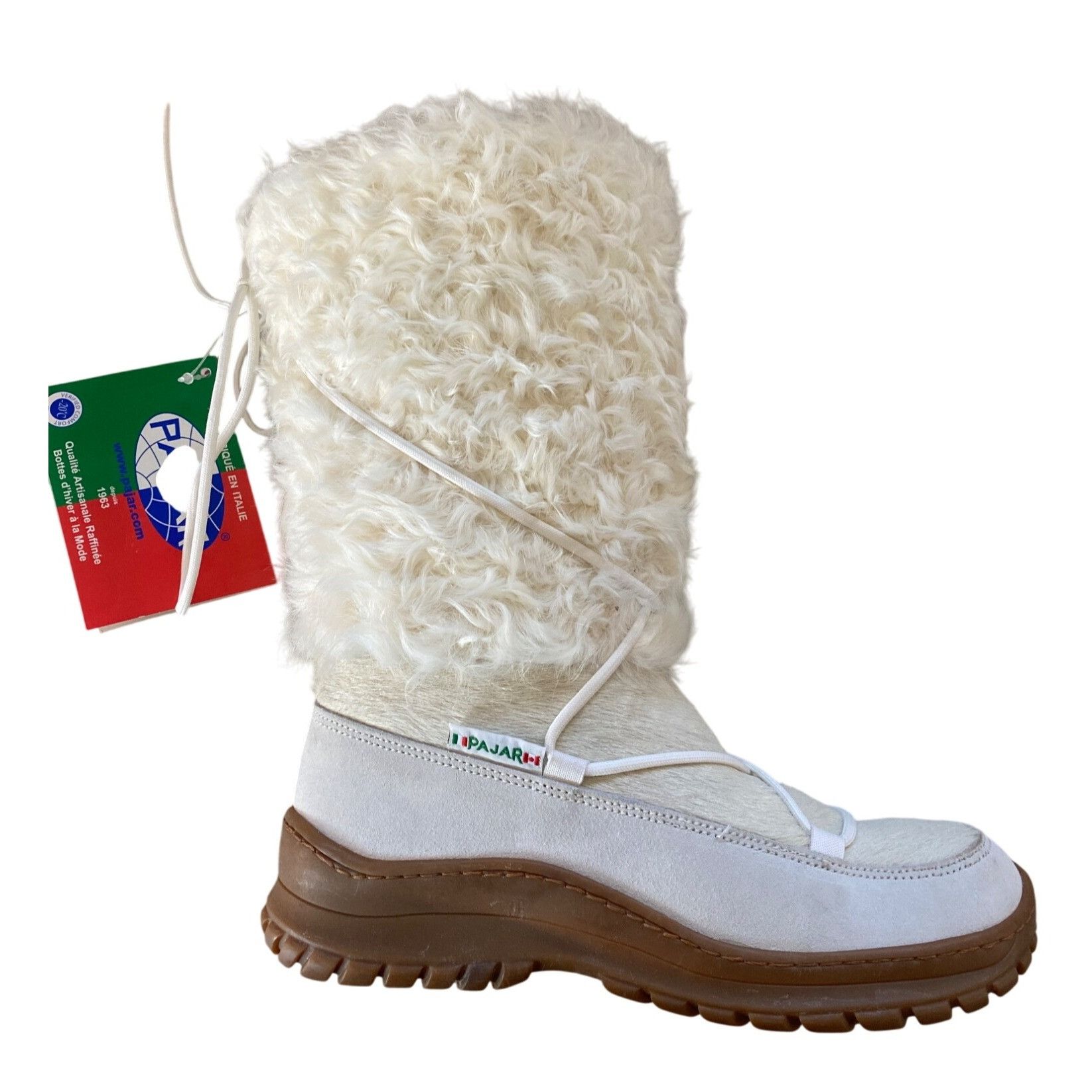 Pajar NWT PAJAR Italian Handcrafted Fur Ski Snow Boots 40 Off Whit Size US 10 / IT 40 - 1 Thumbnail