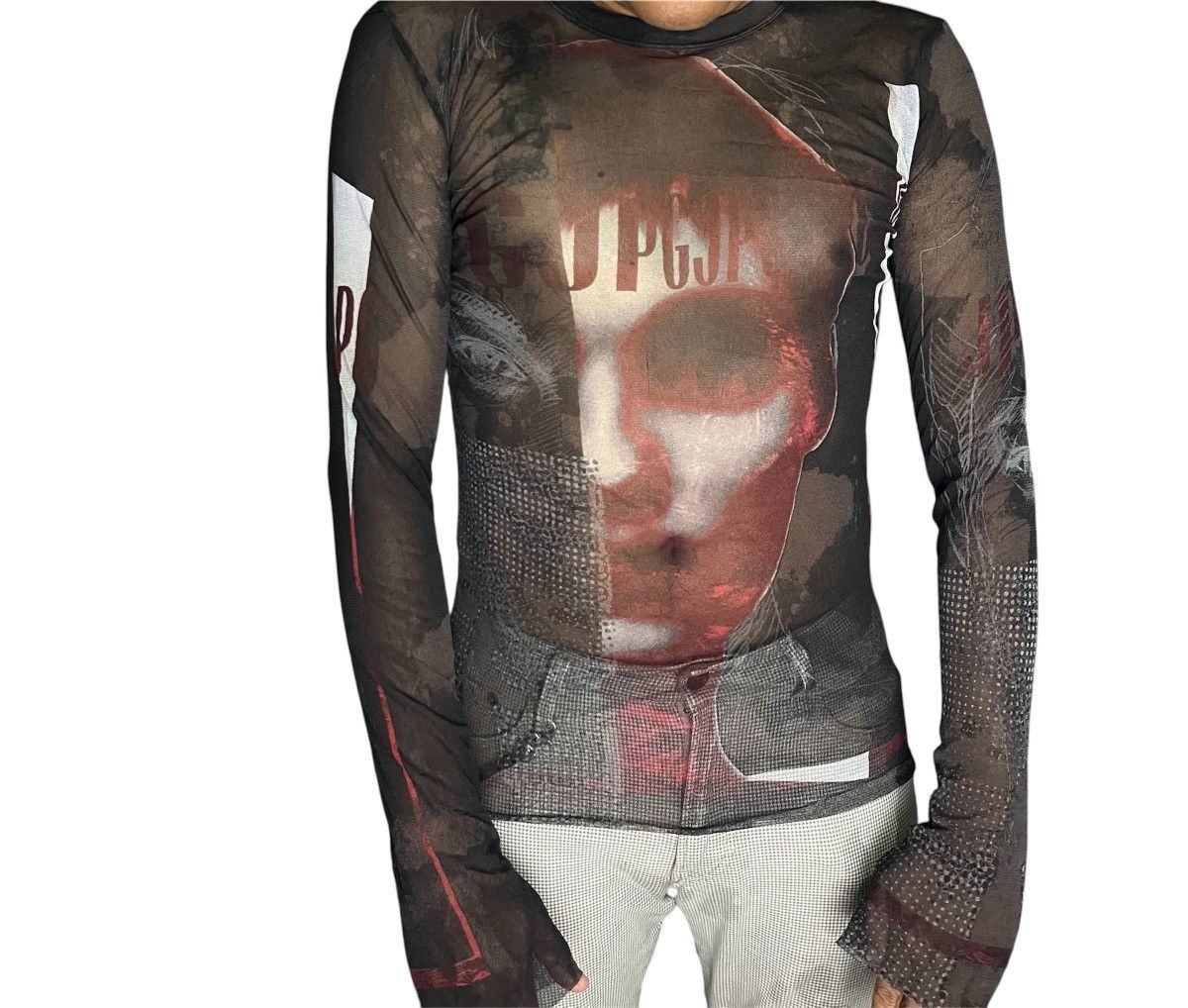 Jean Paul Gaultier AW1995 Jean Paul Gaultier Tattoo Torture Mesh 