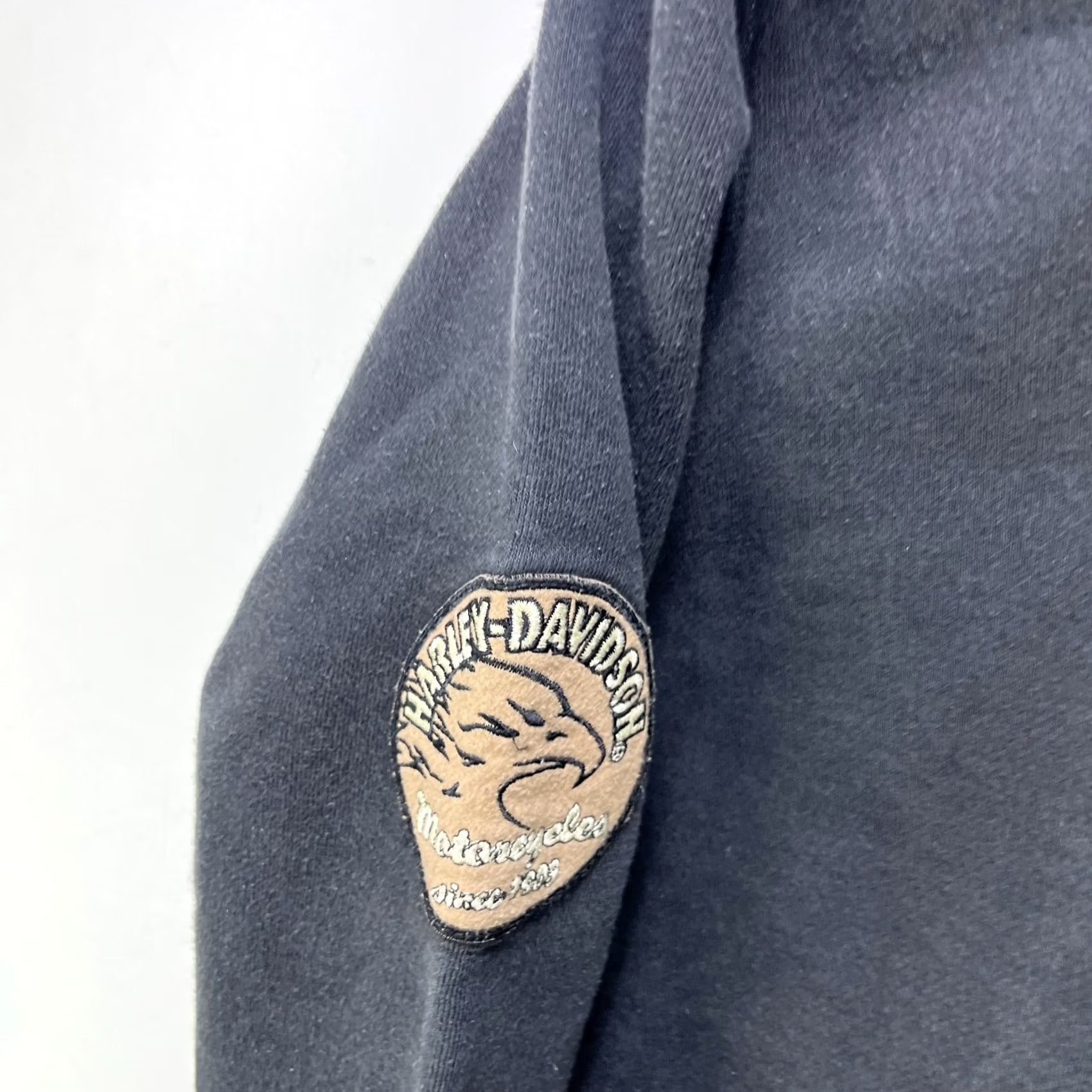Harley Davidson VINTAGE Harley-Davidson Zip Up Hoodie Y2K Women Small Sweatshirt Size S / US 4 / IT 40 - 4 Thumbnail