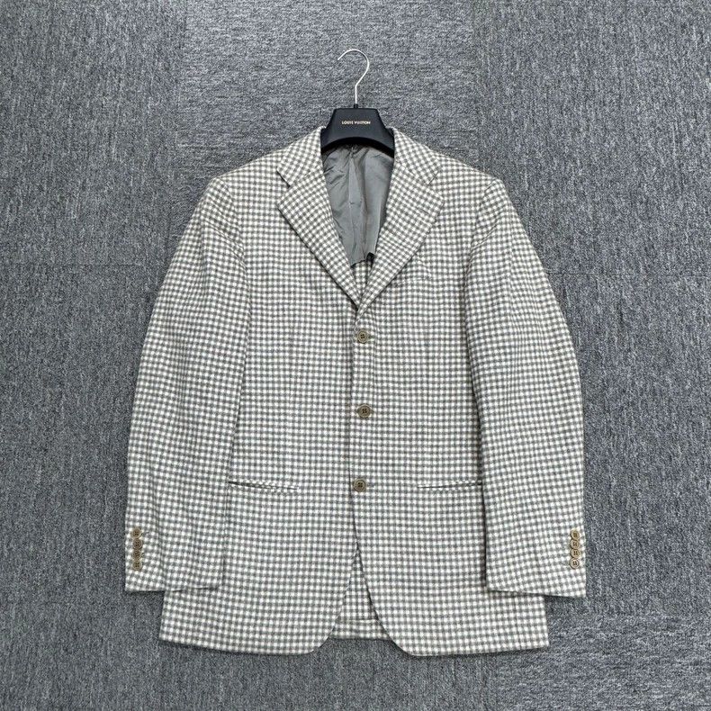 Ermenegildo Zegna Kiton Pure Wool Checkered Blazer-yf Size US M / EU 48-50 / 2 - 1 Thumbnail