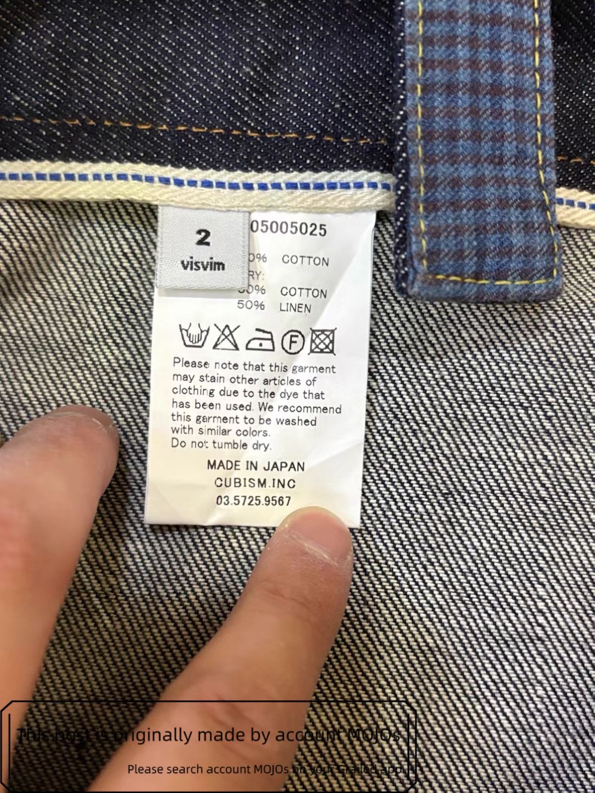 Visvim Sz 2 Visvim Overall Raw Denim mojos150059 Size US 30 / EU 46 - 8 Thumbnail