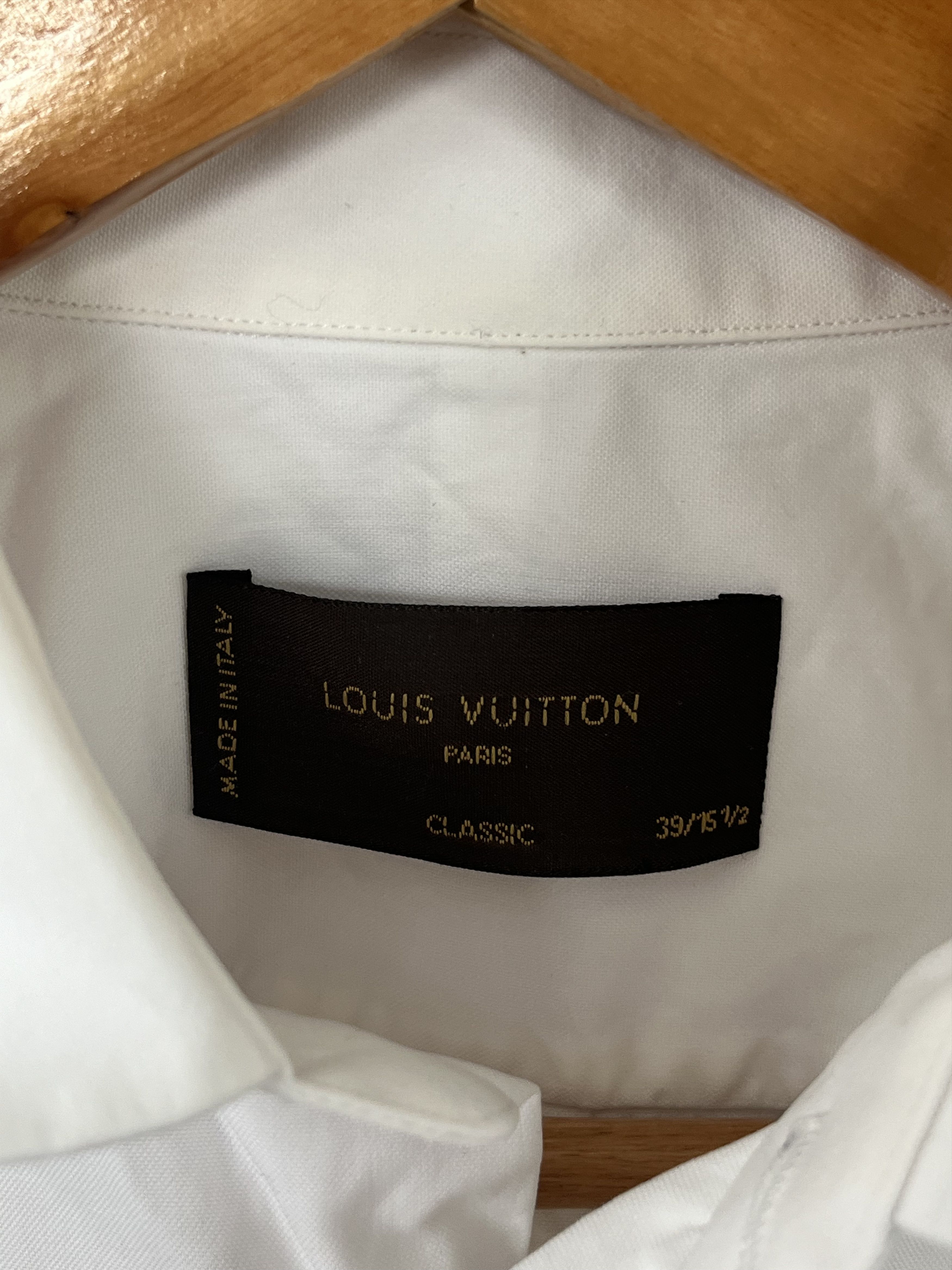 Louis Vuitton Louis Vuitton Paris Classic Long Sleeve White Dress Shirt Size US M / EU 48-50 / 2 - 11 Thumbnail