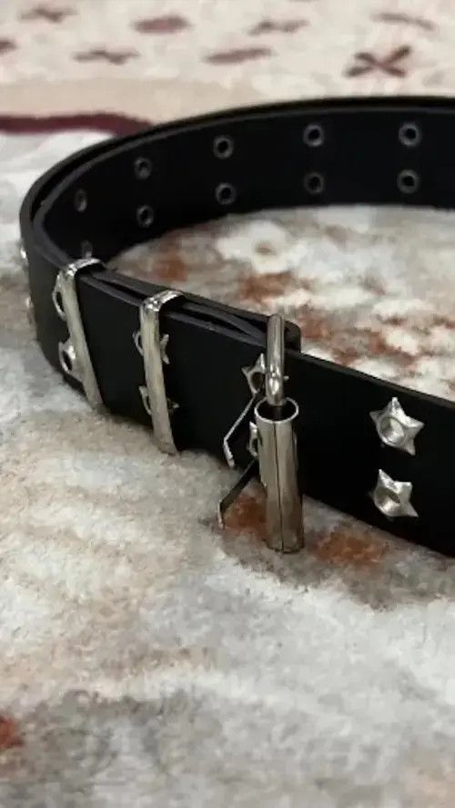 Other Star Eye Rivet Belt Black Size ONE SIZE - 3 Thumbnail