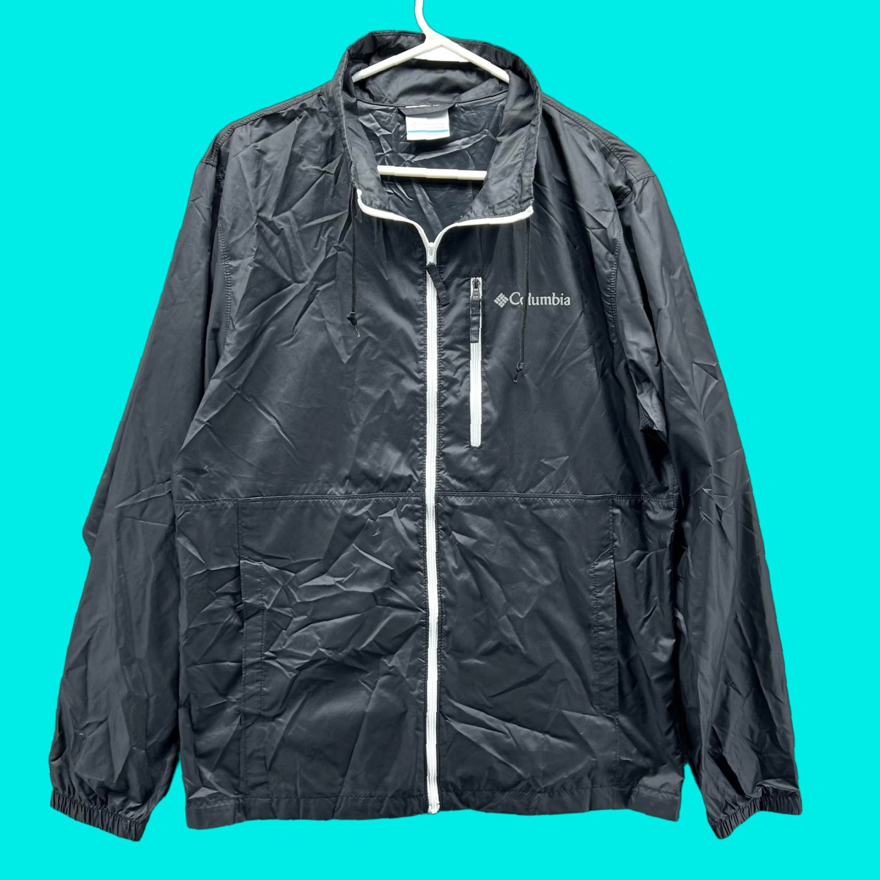 Vintage Columbia Jacket Mens Small Black Hooded Full Zip Windbreaker Hiking Spring Mens Size US S / EU 44-46 / 1 - 1 Thumbnail