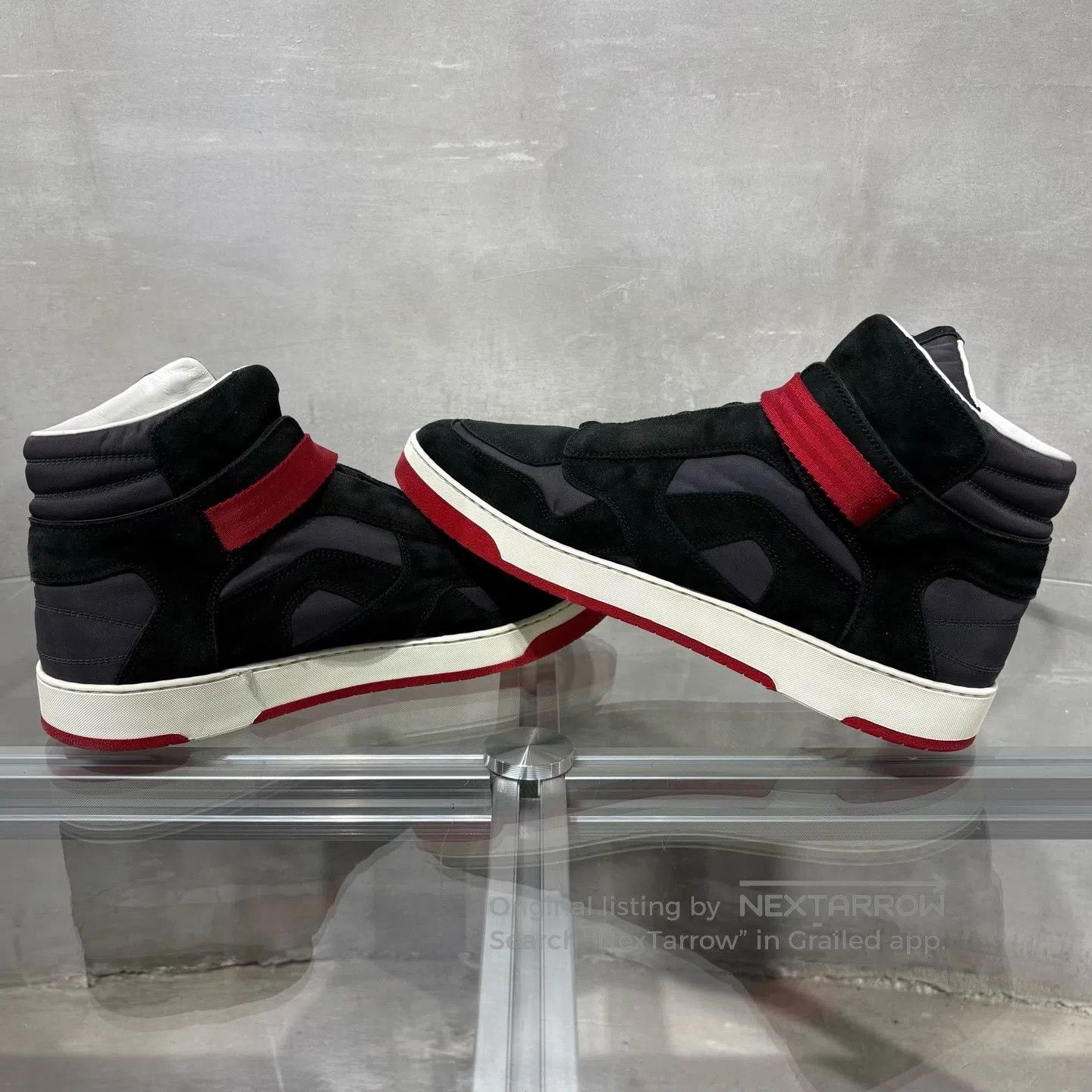 Louis Vuitton Louis Vuitton Metal buckle Velcro High-top sports shoes Size US 9.5 / EU 42-43 - 5 Thumbnail
