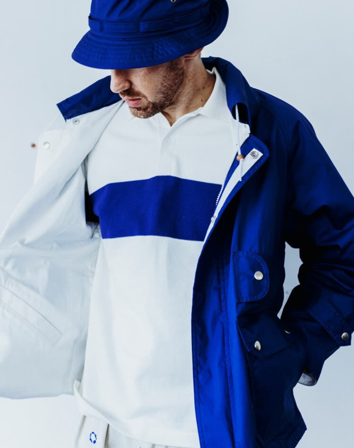 Beams Plus Beams Plus Reversible Sailing Jacket - Navy / White Size US XL / EU 56 / 4 - 1 Thumbnail
