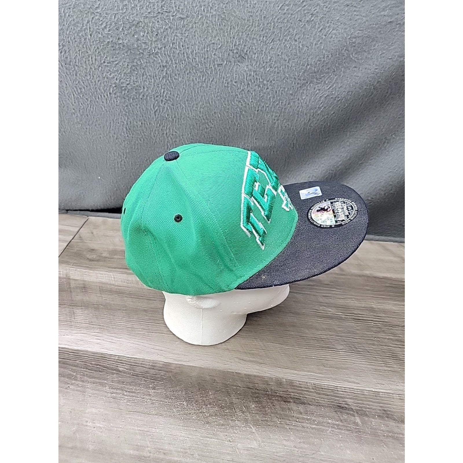 Vintage Y2k TEXAS Hat Cap Green Snapback Big Embroidered Spellout Black/white Baseball Cap Unisex Adults Adjustable Snapback) Size ONE SIZE - 4 Thumbnail