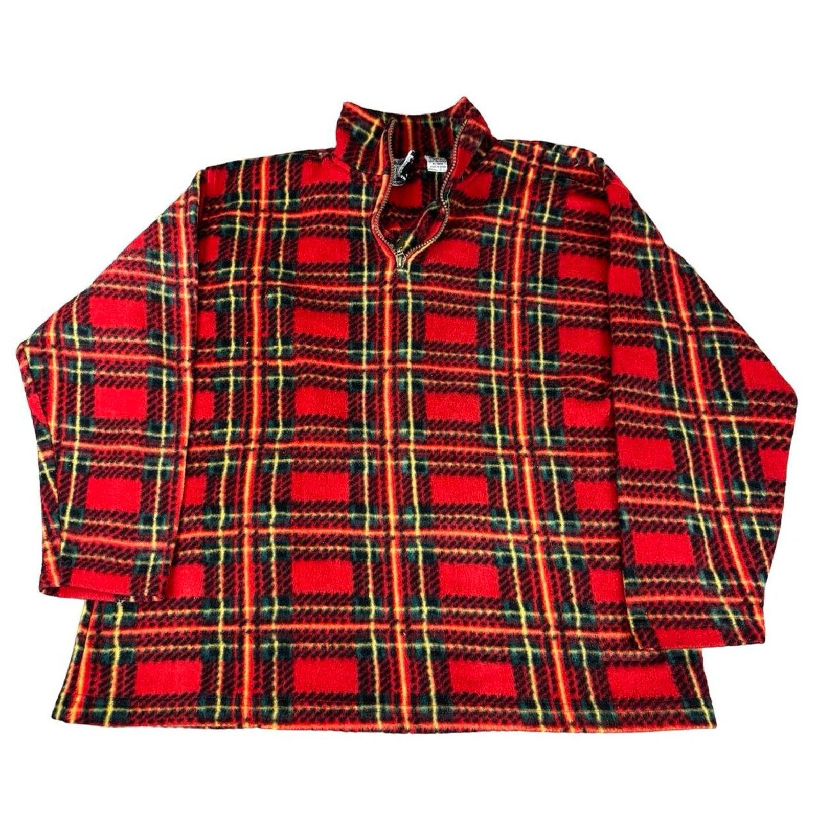 Carhartt × Carhartt Wip × Vintage 90s Fleece Plaid Jacket Size L / US 10 / IT 46 - 1 Thumbnail