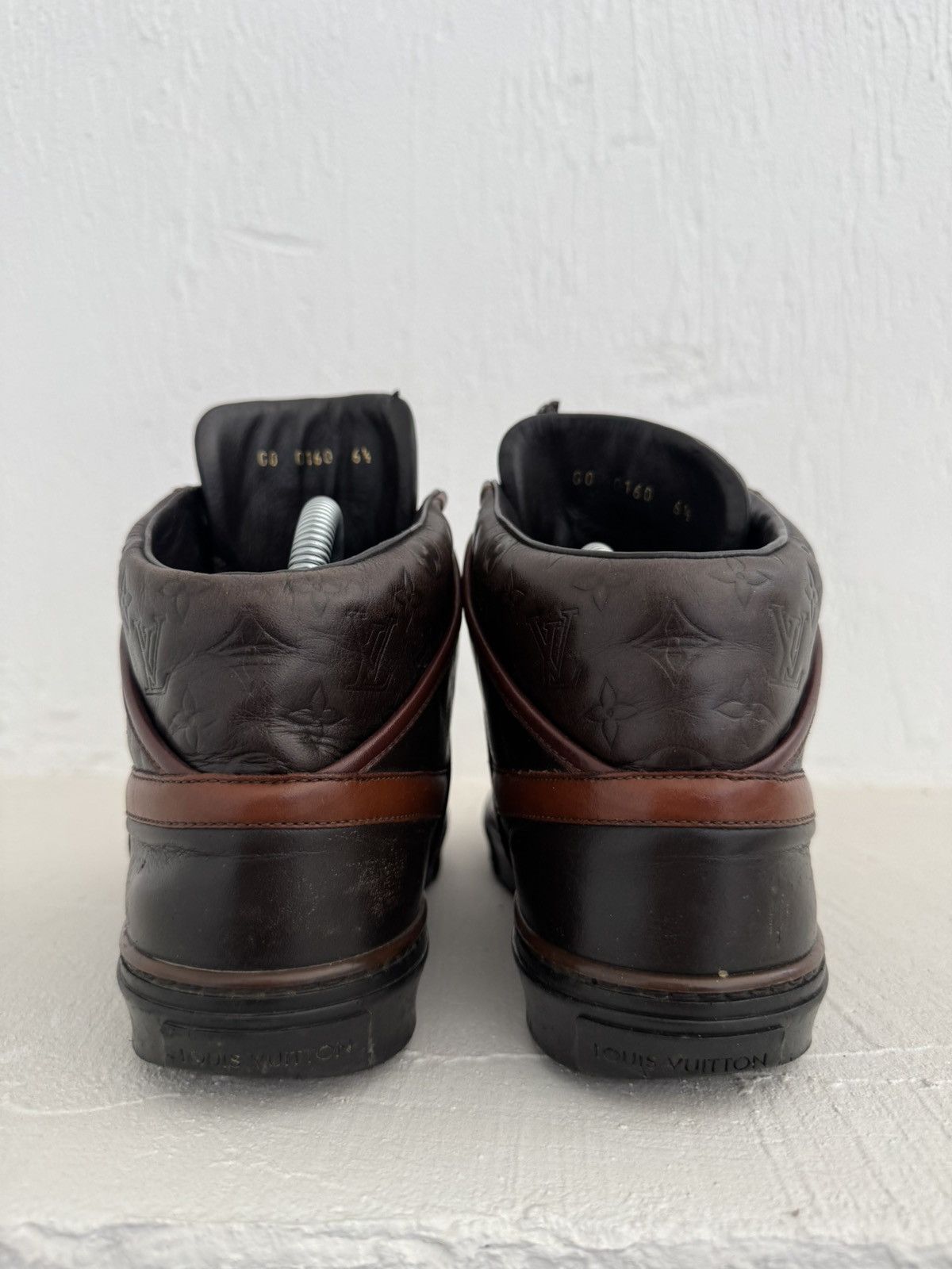 Louis Vuitton Louis Vuitton Archive Monogram High Top Sneakers Size US 7.5 / EU 40-41 - 2 Thumbnail