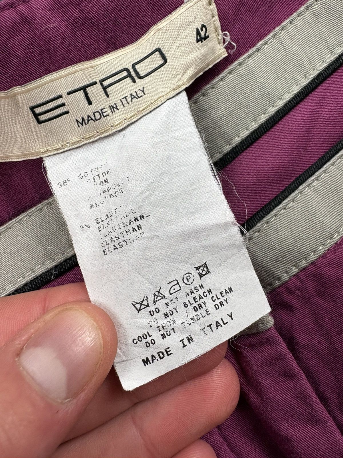 Etro ETRO Vintage Striped Casual Luxury Pants Streetwear Hype Size 28" / US 6 / IT 42 - 9 Thumbnail