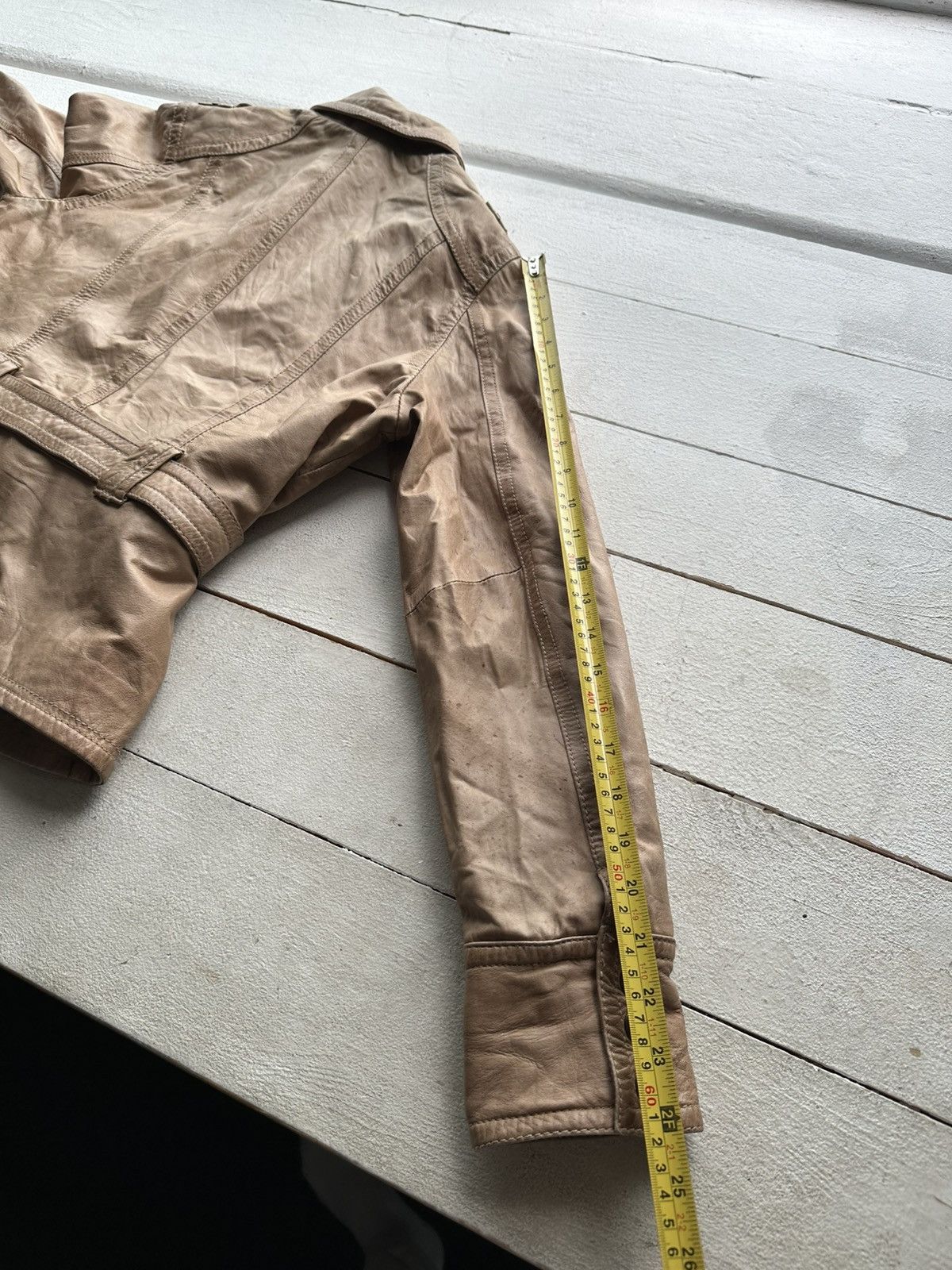 Vintage 🚨AVANT-GARDE BROWN Rick Owen’s Opium Y2K LEATHER JACKET Size M / US 6-8 / IT 42-44 - 17 Thumbnail