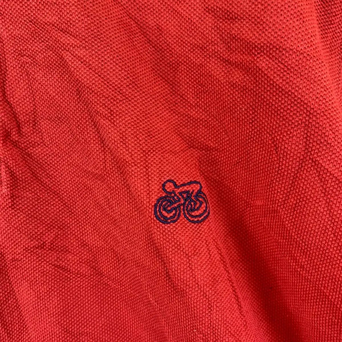 Keith Haring KEITH HARING x UNIQLO City Cycles Pop Art Red Polo Tee Shirt Size US M / EU 48-50 / 2 - 7 Thumbnail