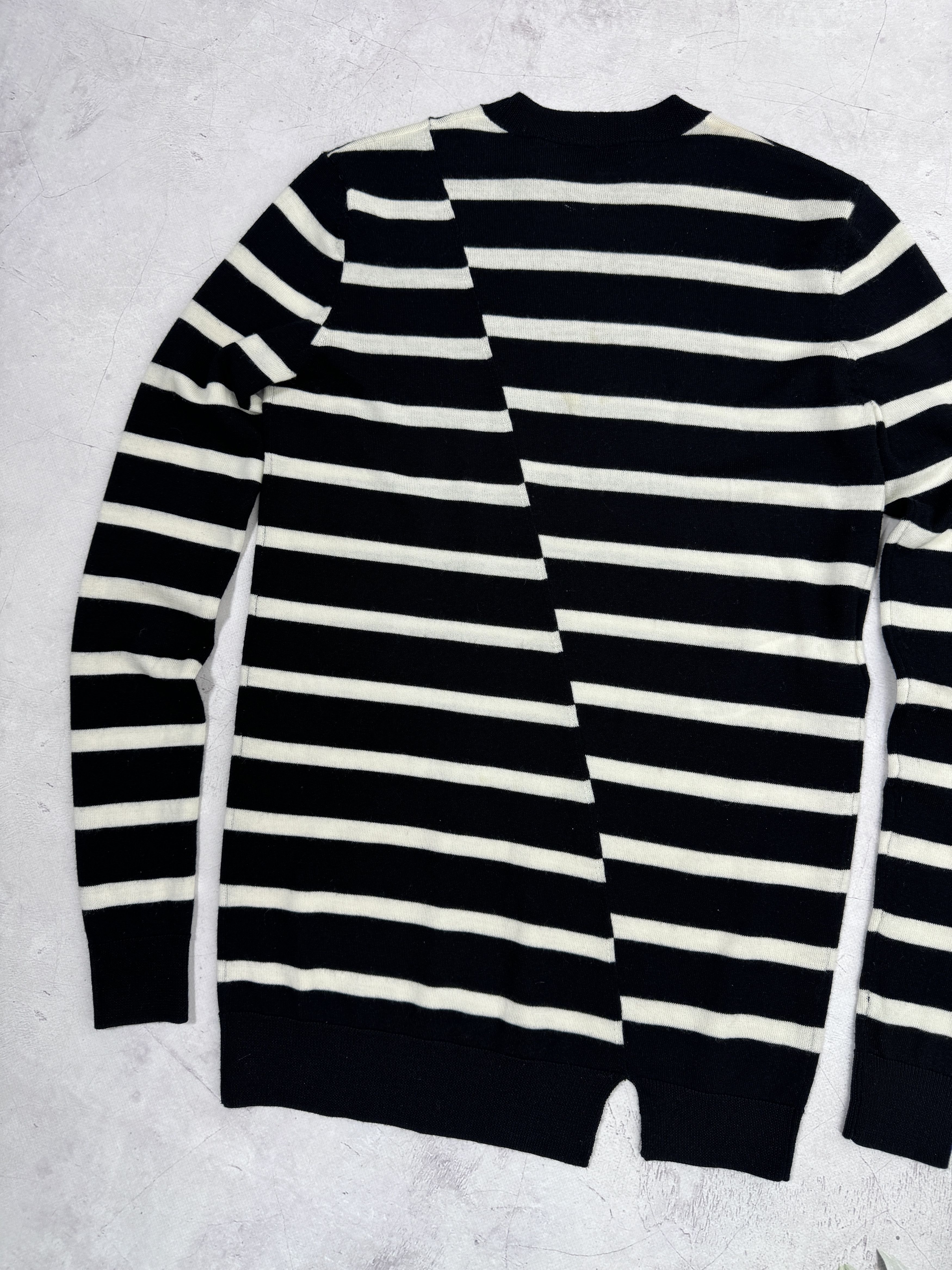 Alexander McQueen × MCQ McQ Alexander McQueen Striped Sweater Embroidered Swallow Size XXS / US 00 / IT 34 - 19 Thumbnail