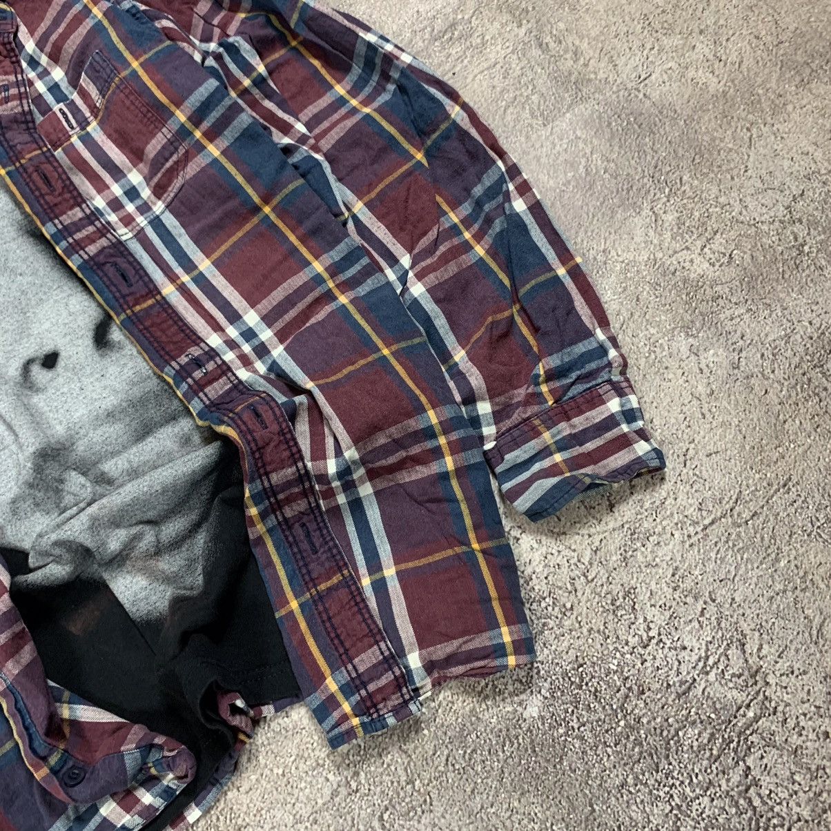 Vintage Vintage 90s Plaid Shirt Graphic Streetwear Grunge Oversized Size US L / EU 52-54 / 3 - 3 Thumbnail
