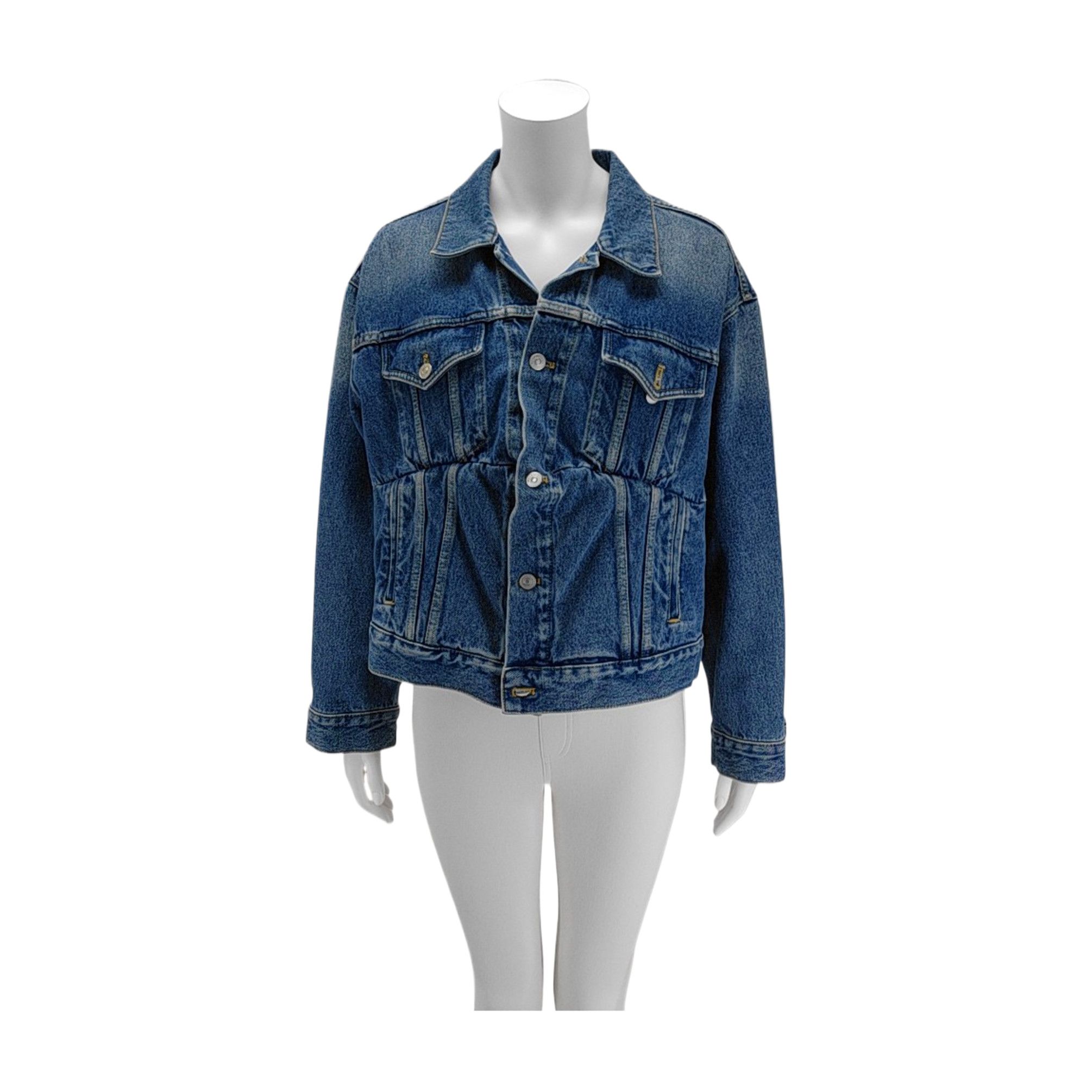 Balenciaga Balenciaga Blue Denim Jacket Size 36 Size XS / US 0-2 / IT 36-38 - 1 Thumbnail