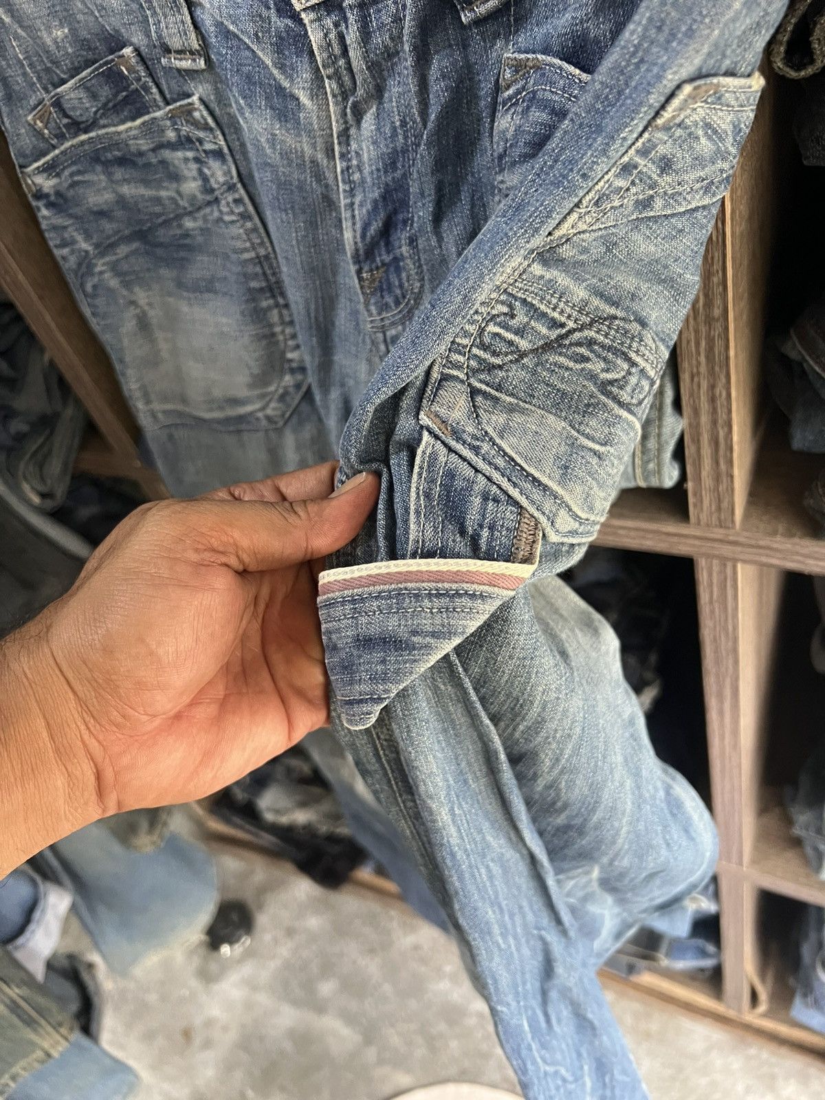 Japanese Brand 🔥Union Made Brappers Lady Vintage Flared Denim Size 27" / US 4 / IT 40 - 10 Thumbnail