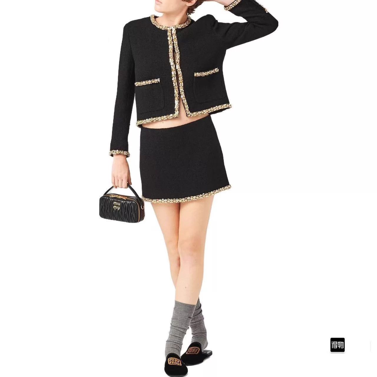 Miu Miu Miu Miu Short Beaded Flower Embroidered Jacket 40 Size S / US 4 / IT 40 - 8 Thumbnail