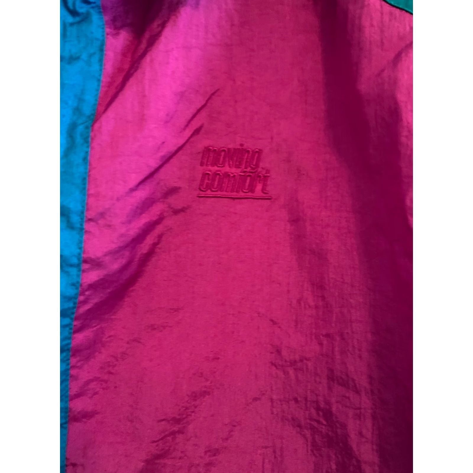 Altea VINTAGE Moving Comfort Womens Windbreaker Jacket XL Pink Teal Zip Size XL / US 12-14 / IT 48-50 - 2 Thumbnail