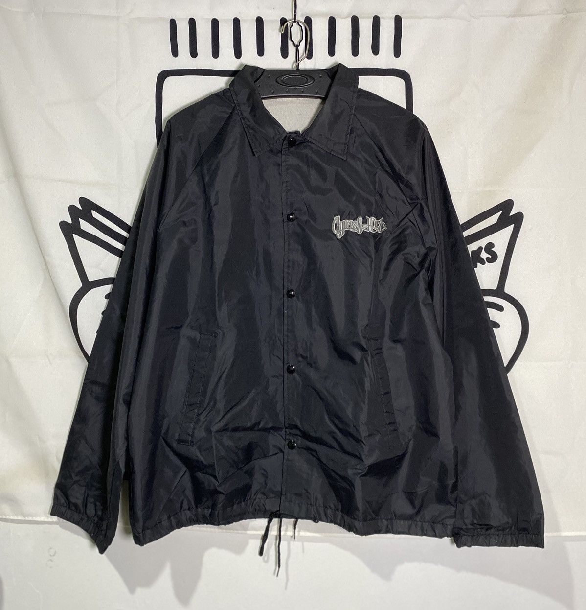 ジャケット・アウター 90s cypress hill coach jacket black Vintage 90s Cypress Hill Tribal Art Coach Jacket