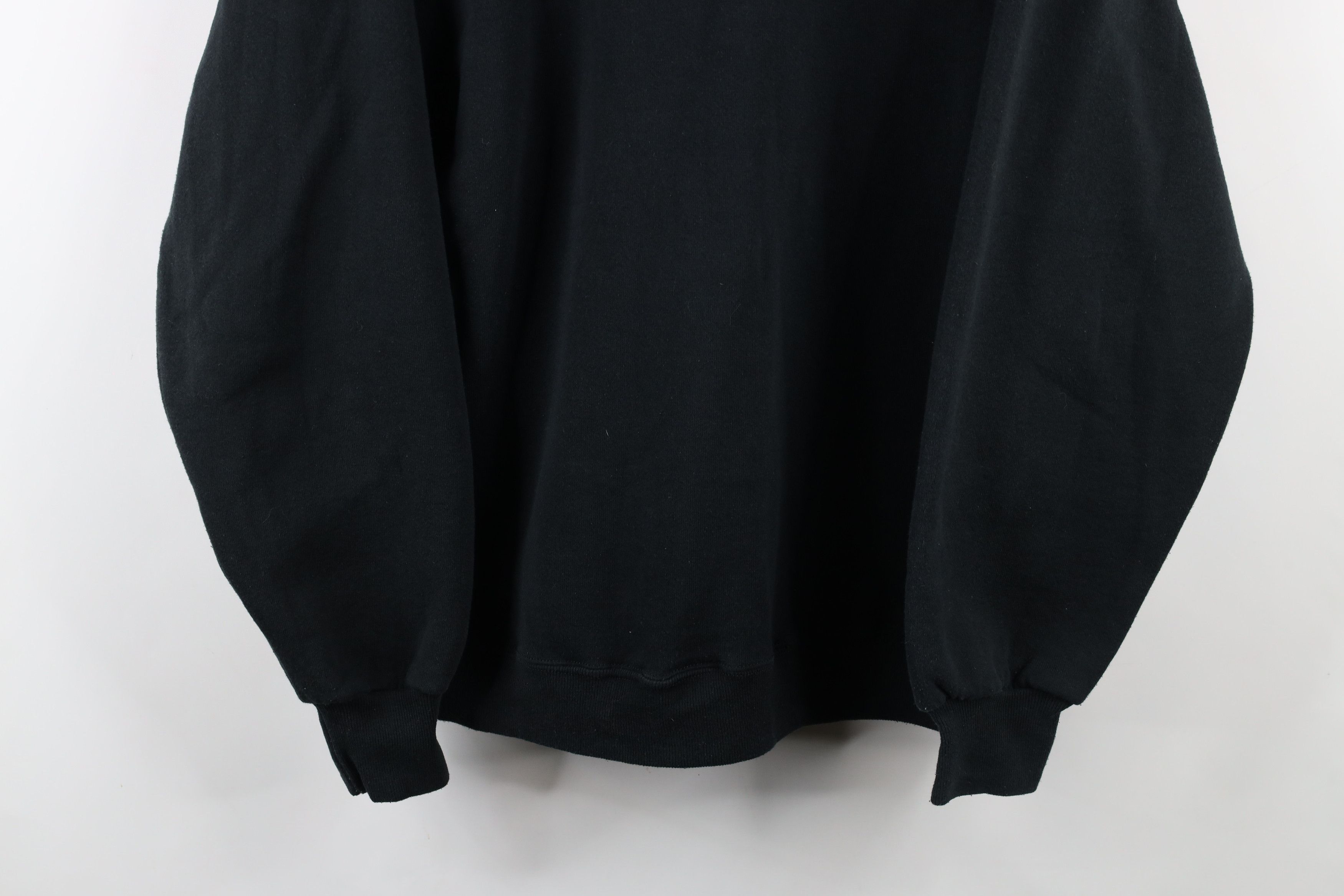 Vintage Vintage 90s Streetwear Blank Crewneck Sweatshirt Black USA Size US XXL / EU 58 / 5 - 3 Thumbnail
