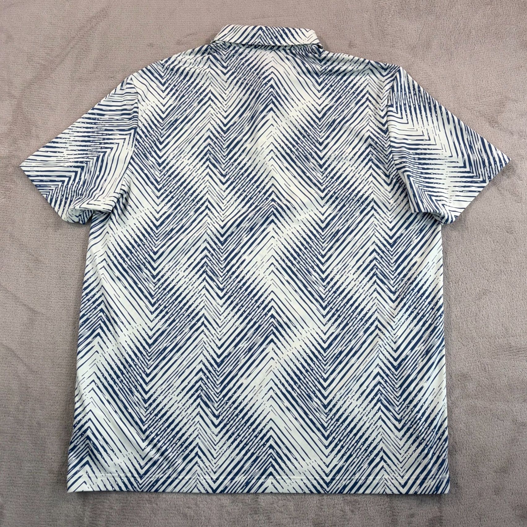 Adidas Adidas x Blue Hill Golf Club Ultimate 365 All Over Print Polo Shirt XL Short Sleeve Blue Polo Shirt Mens Regular Size US XL / EU 56 / 4 - 4 Thumbnail