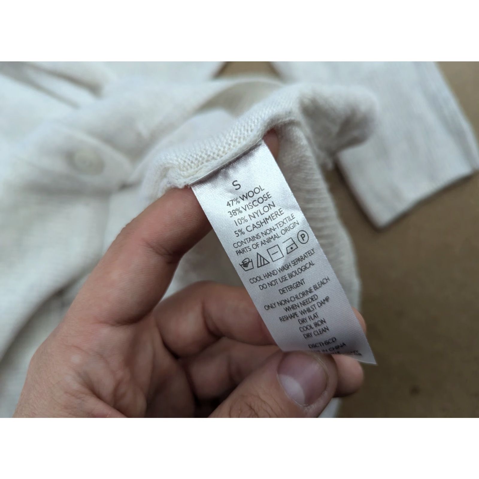 Vintage The White Company Lounge Cardigan Womens S Wool Viscose Hooded Soft Ladies Size S / US 4 / IT 40 - 4 Thumbnail