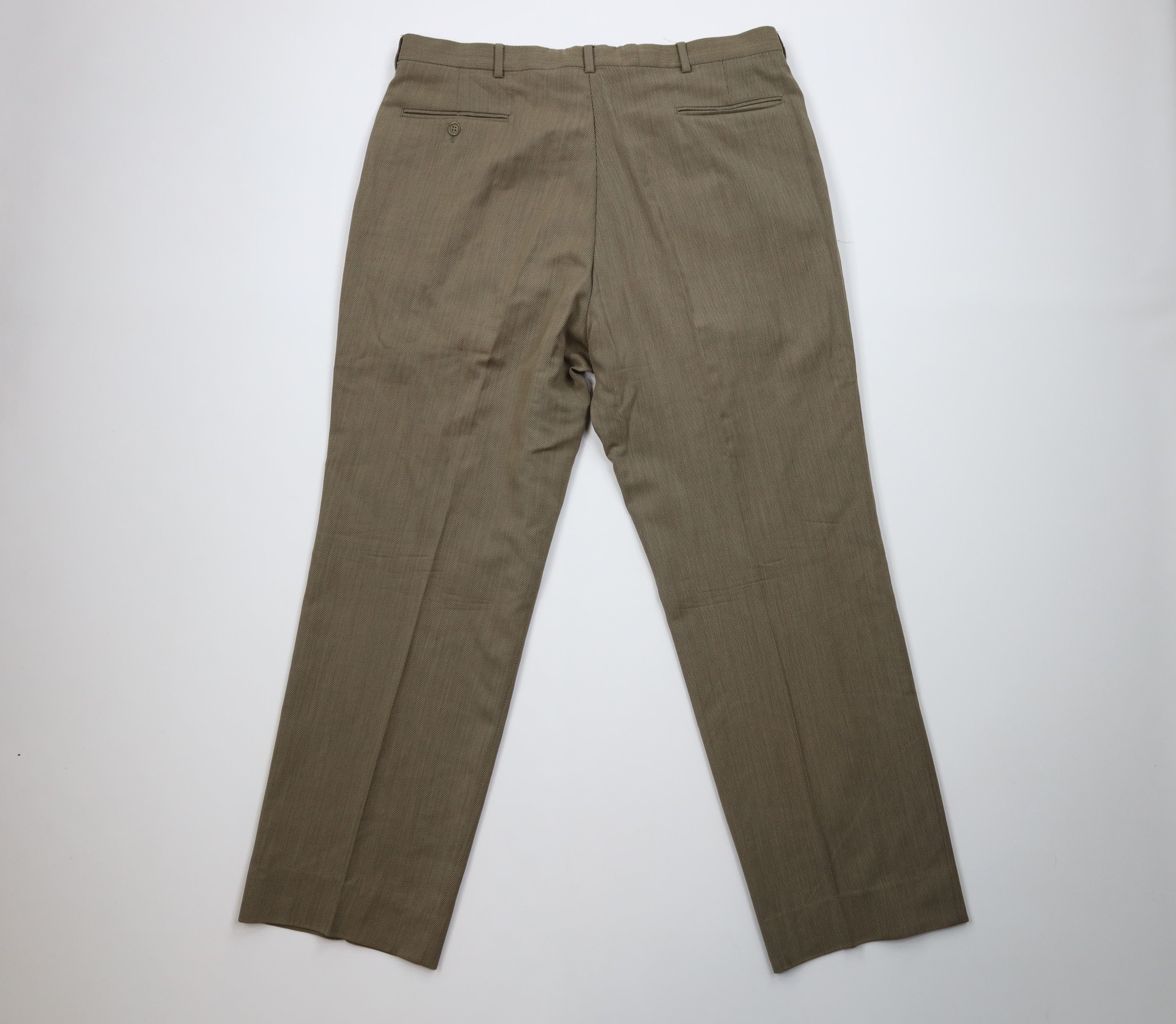 Vintage Vintage 70s Streetwear Wool Blend Whipcord Chino Pants USA Size US 36 / EU 52 - 9 Thumbnail