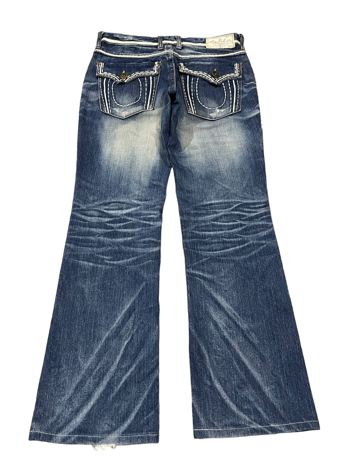 Vtg Y2K Japanese Strong Distinctive Stitch Style Flare Jeans