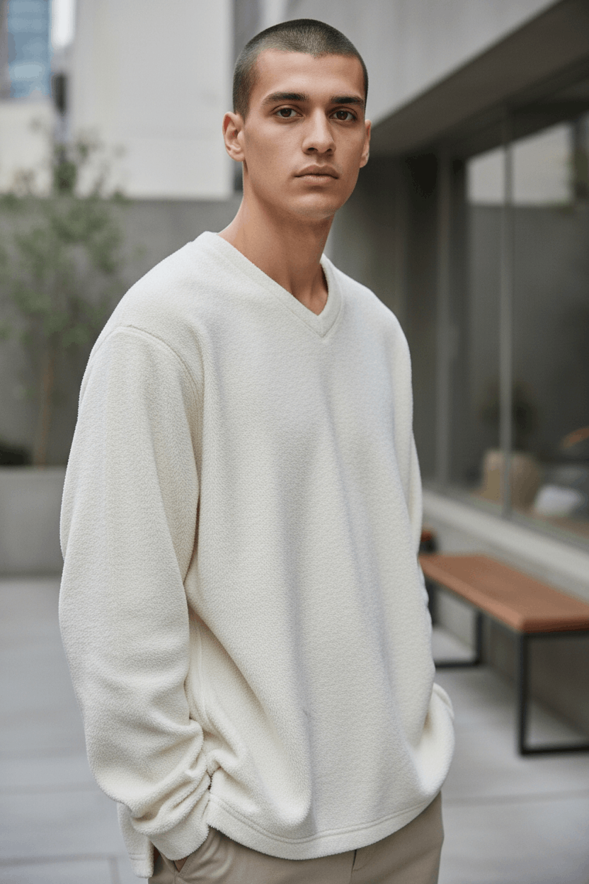 Uniqlo Vintage 2000's UNIQLO White Fleece Jumper Sweatshirt Size US L / EU 52-54 / 3 - 1 Thumbnail