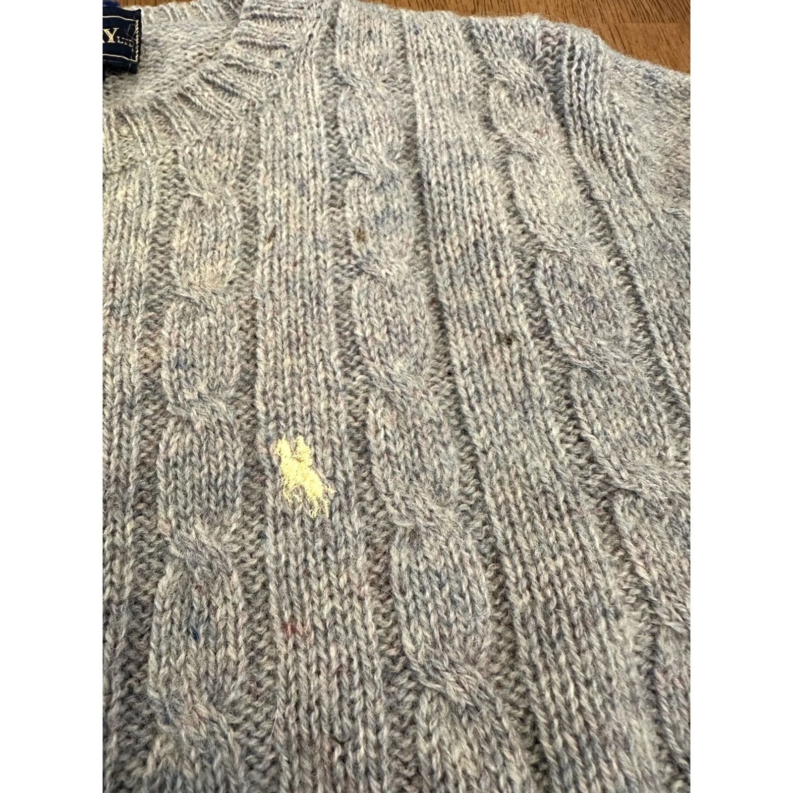 Vintage VINTAGE L. Simsbury Sweater M All Pure Wool 80s Blue Women’s Size M / US 6-8 / IT 42-44 - 4 Thumbnail