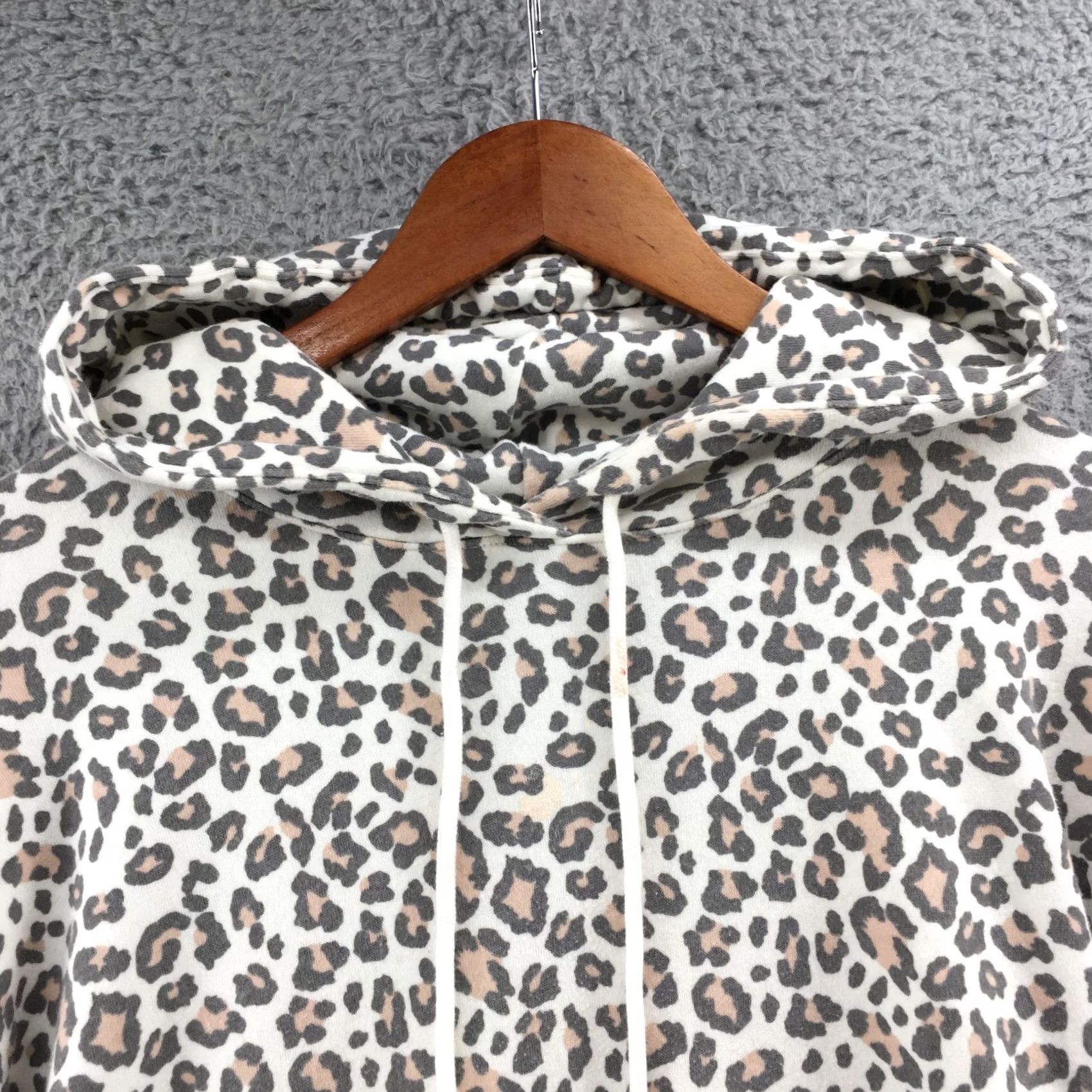 American Eagle Outfitters American Eagle Outfitters Hoodie Sweatshirt Womens S Beige Long Sleeve Animal Print Casual Size S / US 4 / IT 40 - 3 Thumbnail