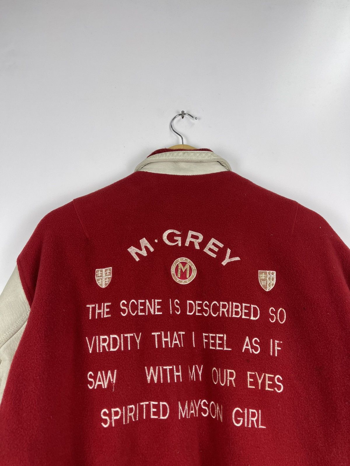 Vintage Vintage Mayson Grey Varsity Jacket Size US L / EU 52-54 / 3 - 13 Thumbnail