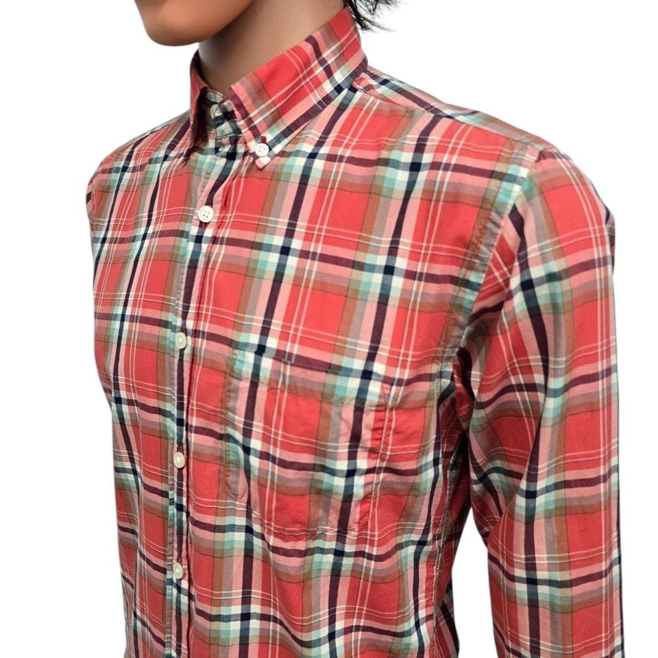 J.Crew J. Crew Lightweight Shirt Men S Plaid Check Button down L/S Size US S / EU 44-46 / 1 - 7 Thumbnail