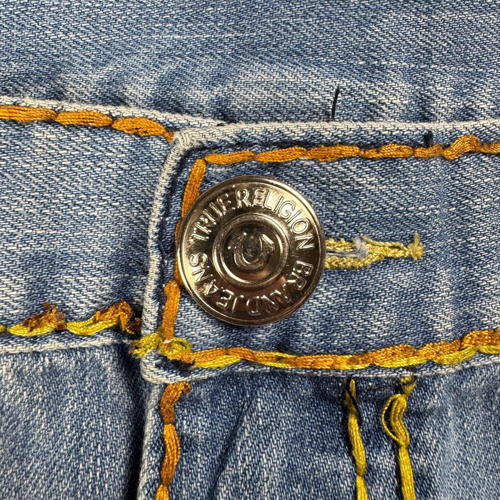 True Religion True Religion Jeans Men’s 40 Rainbow Stitch Straight Leg Size US 39 - 5 Thumbnail