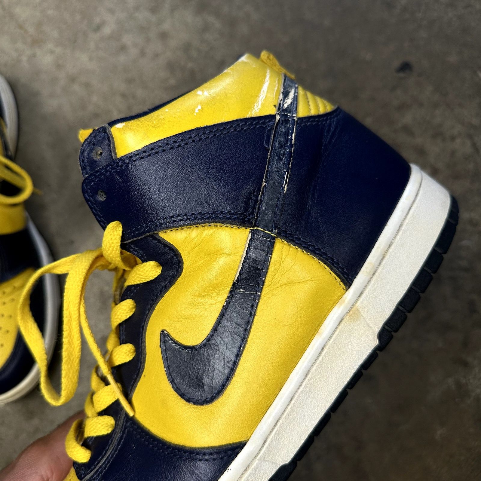 Nike 1999 Nike Dunk Hi 'Michigan' Size US 9 / EU 42 - 9 Thumbnail