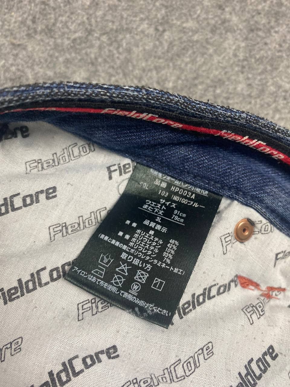 Japanese Brand fieldcore japanese brands cargo distressed denim Size US 35 - 17 Thumbnail