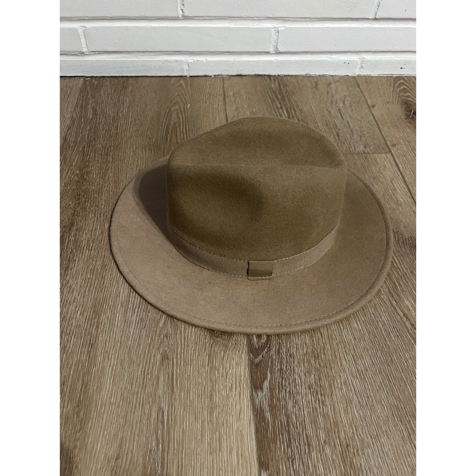 Vintage VINTAGE Hologramme Mens Brown Wool Hat Fedora Size 57 Made in Italy Wool Fedora Mens Brown 57 Hat Size ONE SIZE - 2 Thumbnail