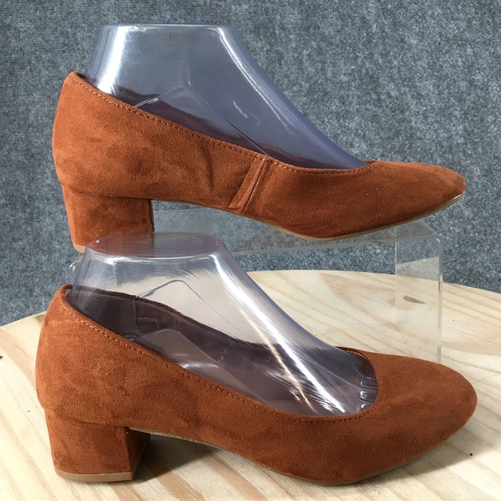 Old Navy Old Navy Heels Womens 7 Ballet Pumps Slip Brown Fabric Round Toe Casual Shoe Size US 7 / IT 37 - 2 Thumbnail