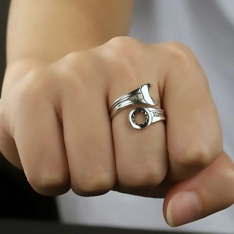 Jewelry × Vintage Wrench Unisex Ring Jewelry Size ONE SIZE - 4 Thumbnail