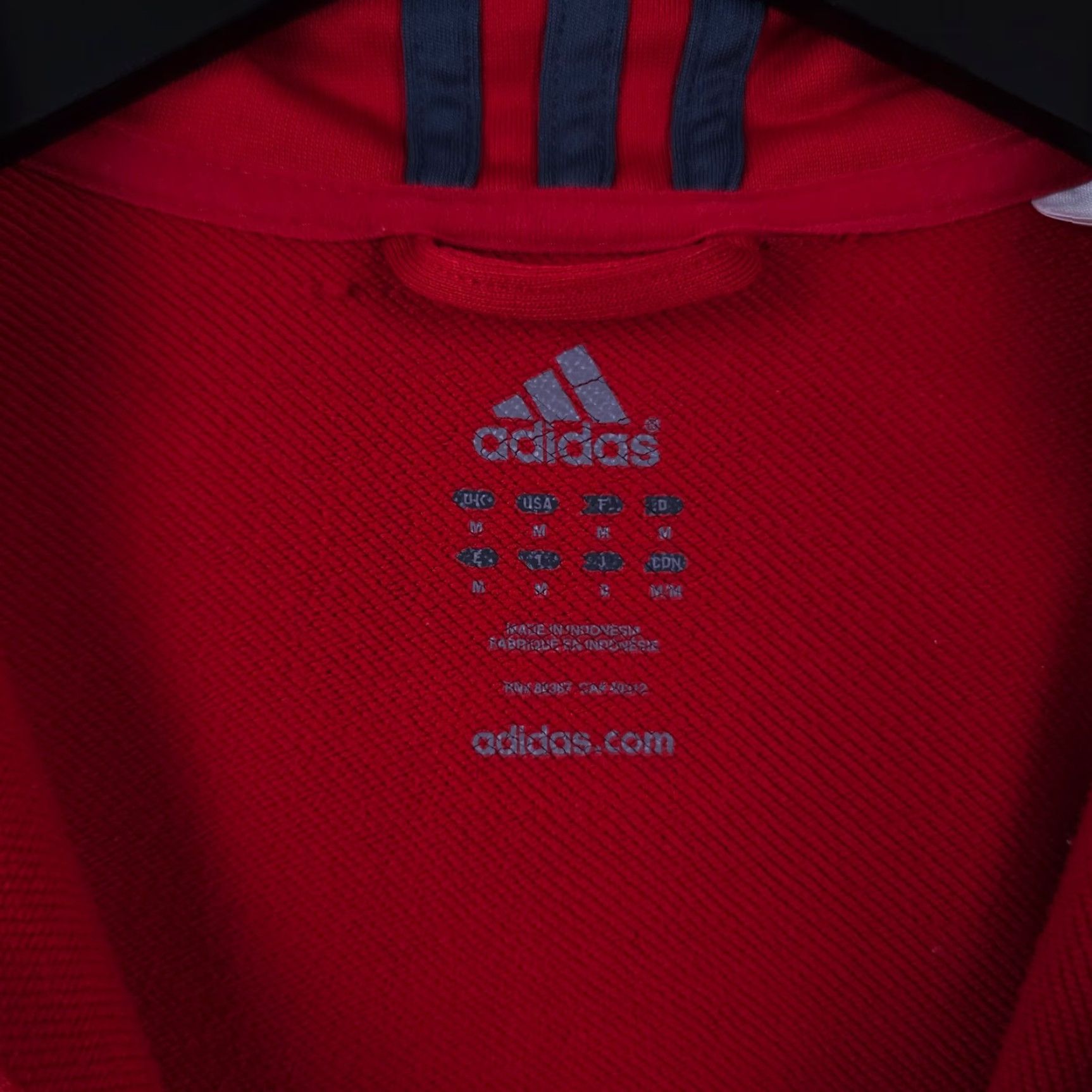 Adidas Adidas Pullover Mens M Red 1/4 Zip Fleece Sweatshirt Performance Outdoors Sports" Size US M / EU 48-50 / 2 - 3 Thumbnail