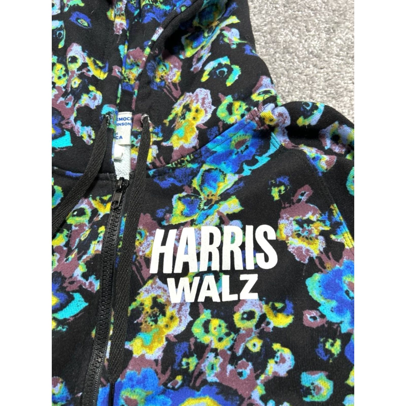 Ulla Johnson Ulla Johnson Hoodie Womens Medium Black Floral Our Bodies Our Votes Harris Walz Size M / US 6-8 / IT 42-44 - 7 Thumbnail