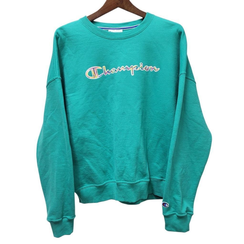 Champion Authentic Champion Women Long-Sleeves Loose Fitting Pullover Size L / US 10 / IT 46 - 1 Thumbnail